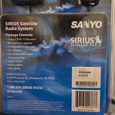 Sanyo CRSR-10 SIRIUS Satellite 📡 Radio System Plug N'Play Home&Car in Original Packaging image 4