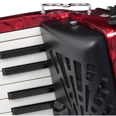 Hohner Bravo II 48 Chromatic Piano Key Accordion - Red (BR48RED) image 6