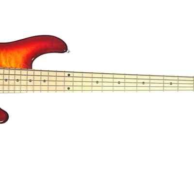 Lakland Skyline 55-02 Deluxe, Honey Burst Quilt Maple Top / Maple COSMETIC FLAWS, B-STOCK *IN STOCK* image 9