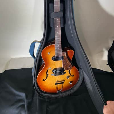 Godin Electric(5th Avenue Kingpin II HB) - Cognac Burst Finish with Case - In-House Adjusted image 8