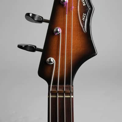 Burns Jazz Bass Solid Body Electric Bass Guitar (1964), ser. #6326, black tolex hard shell case. image 5