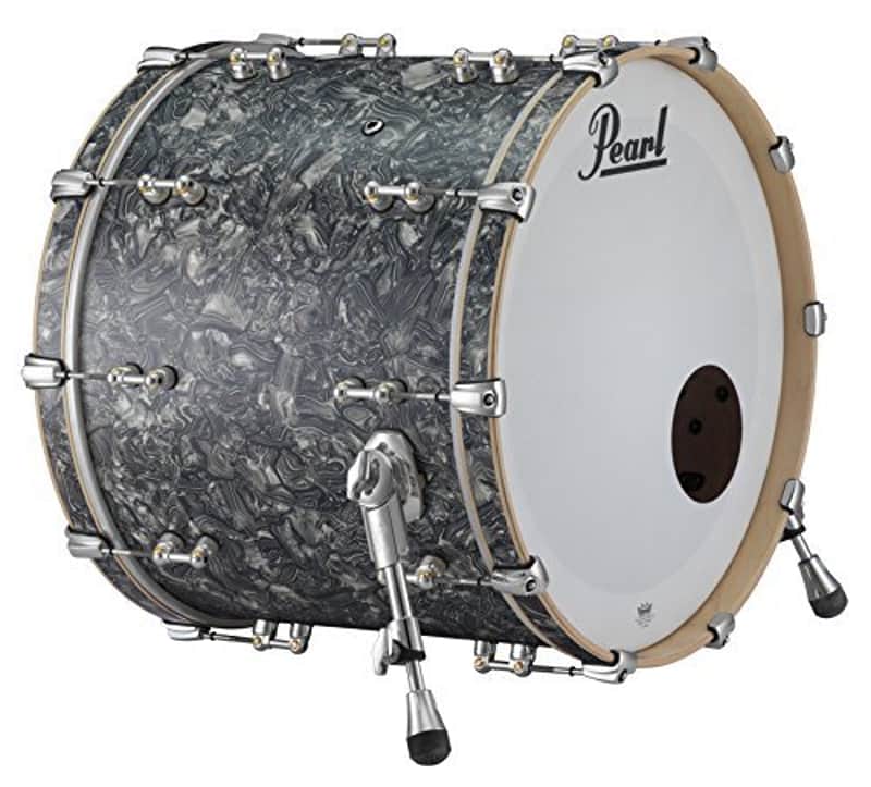 Pearl Music City Custom Pure 26"x16" Bass Drum w/o BB3 Mount PEWTER ABALONE image 1