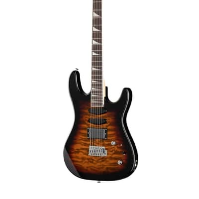 E228BS Electric Guitar, red sunburst, Caraya image 1