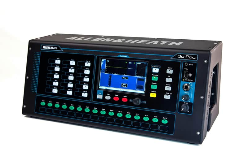 Allen & Heath QU-PAC Ultra-Compact Digital Mixer with Touchscreen 2018 - Present - Black image 1