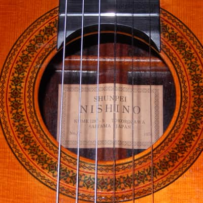 SHUNPEI NISHINO 15 1974 - YAMAHA GC70 CLASS CLASSICAL CONCERT GUITAR - SPRUCE/BRAZILIAN ROSEWOOD image 4