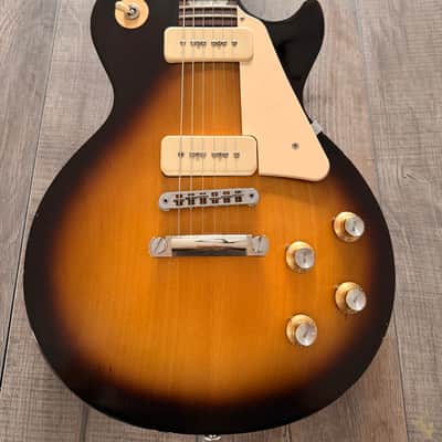 2016 Gibson Les Paul 60's Tribute Satin Gold P90 pickups Unplayed