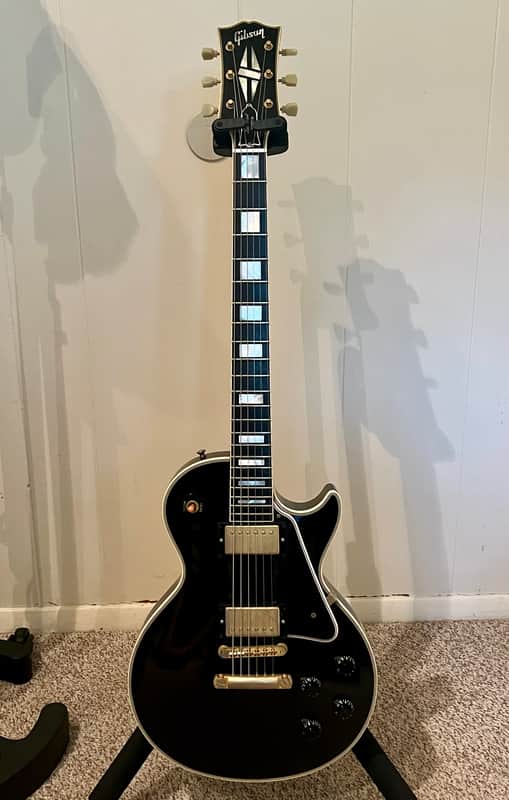 Gibson Custom Shop 2-Pickup '57 Les Paul Custom Black Beauty Reissue Ebony VOS image 1