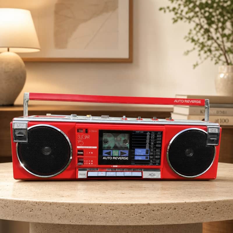 Toshiba RT-SF5 Rare Vintage Cassette Deck Boombox Getto blaster Warranty Japan image 1