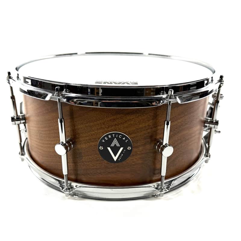 Used Vertical Drum Co Intro Walnut Snare Drum 14x7" image 1