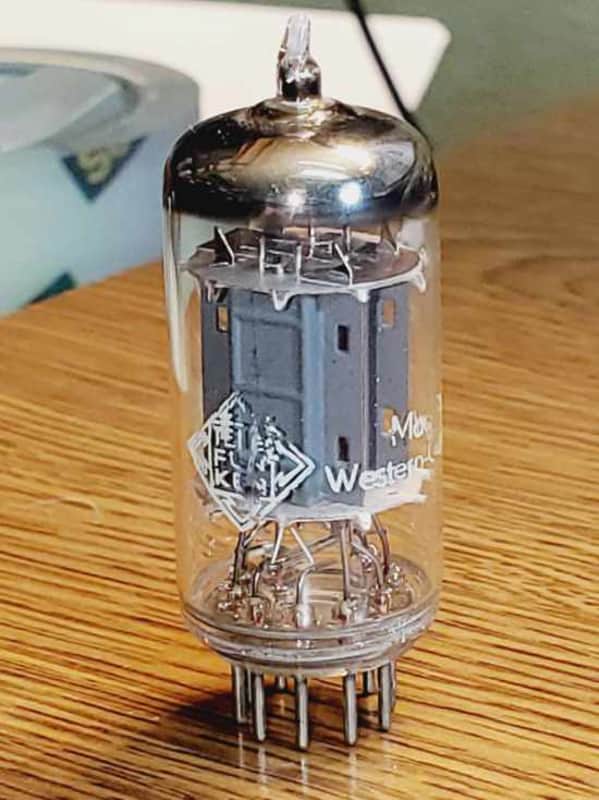 12AX7/ECC83 Telefunken Ribbed Plate MaxiPreamp2/TV7 tested (1) tube lot image 1