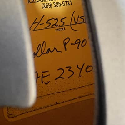 Heritage H525 hollow body USA KALAMAZOO ES125 ES225 p90s LOLLAR 2014 - Silverburst image 2