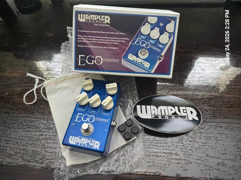 Wampler Ego Compressor V1 (Large Logo) 2010s - Blue image 1
