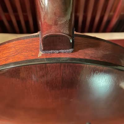 Saga Vintage 5-String Resonator Banjo Mahogany 1976 image 7