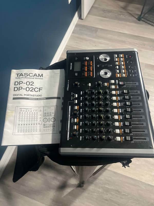 NOS Tascam DP-02 Portastudio 8-Track Mixer/CD (w/ Bag, Manual & Cords) image 1