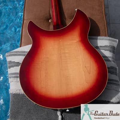 1989 Rickenbacker 360/12 - Fireglo - Set Up as a 6 String - Perfect Frets/Action/Intonation image 11