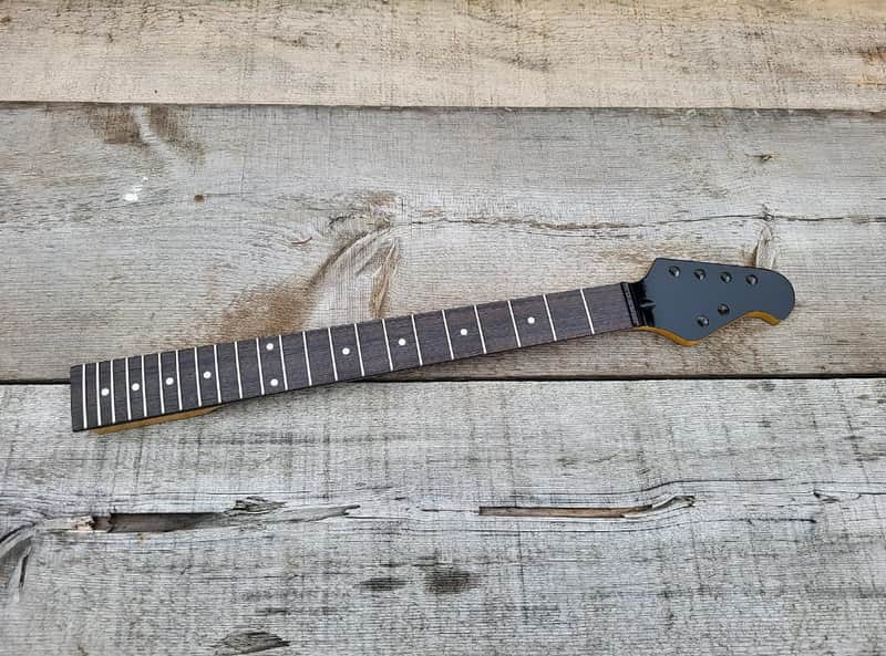 Custom Vintage Tint Maple on Rosewood 22 steel fret 25.5 scale guitar neck replacement DIY Project image 1