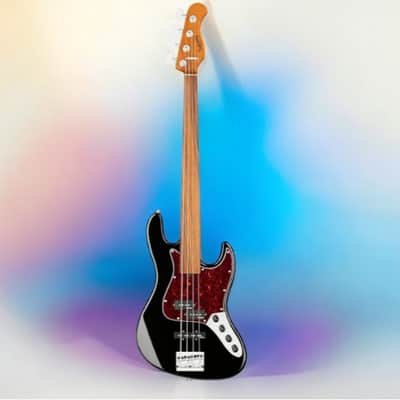 Sadowsky MetroExpress 21-Fret Hybrid P/J Bass, Morado Fingerboard, 4-String, Fretless - Solid Black High Polish image 3