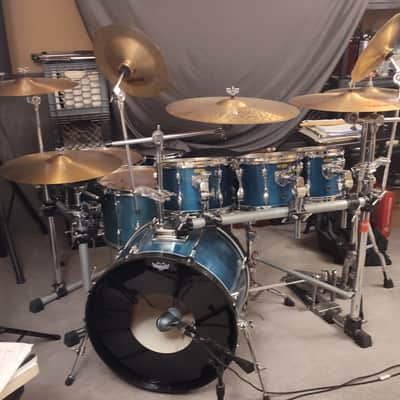 Eames Custom Drum set 2014 - cobalt blue image 4