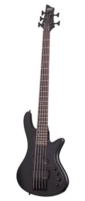 Schecter Stiletto Stealth 5 Bass Sat Black image 1