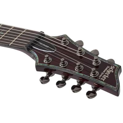 Schecter Hellraiser C-7 Electric Guitar, Black Cherry image 6
