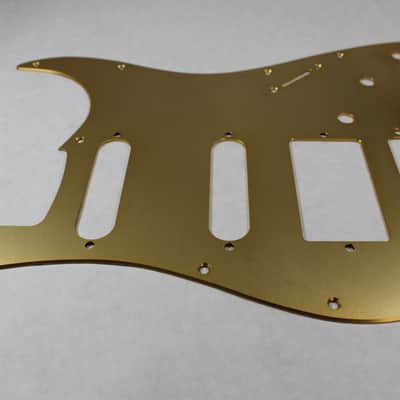 Brushed Gold Anodized Aluminum HSS Strat Pickguard- Fits Fender Stratocaster image 4
