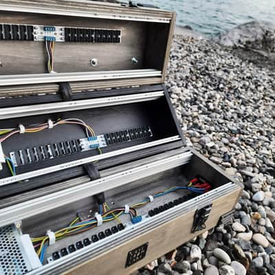 9U Eurorack Case Powered, 84 or 104 hp, patched resealable, modular synthesizer synth image 13