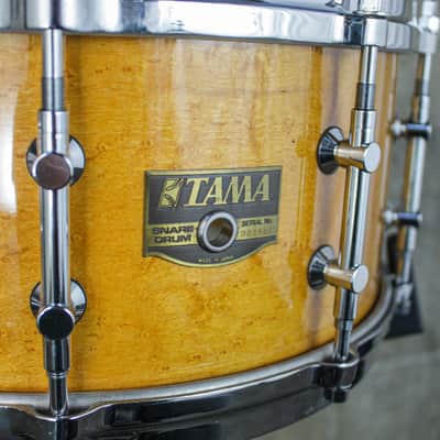Tama Gladstone Artwood Snare Drum – 6.5" x 14" – Birdseye Maple – Mid 80s (1986–87) – AW546 image 6