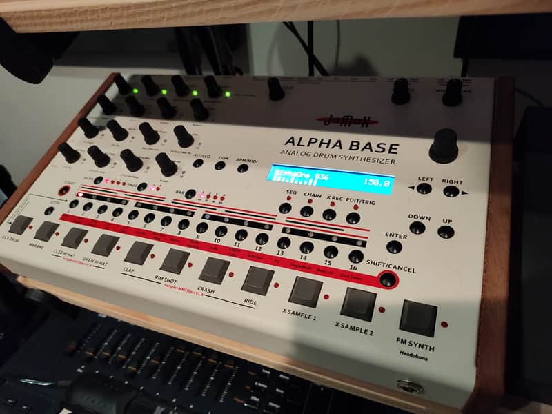 JoMox Alpha Base Analog Drum Synthesizer 2017 - Present - White / Natural image 1
