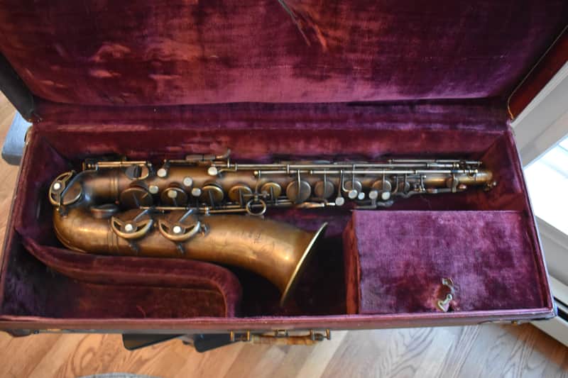 Pierret Super "Artiste" Tenor 1953-1958 Dark Vintage Brass Saxophone image 1