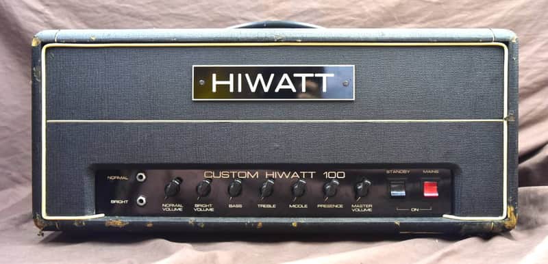 【offers welcome】CUSTOM Hiwatt SB-100 1980s Head Guitar Amplifier image 1
