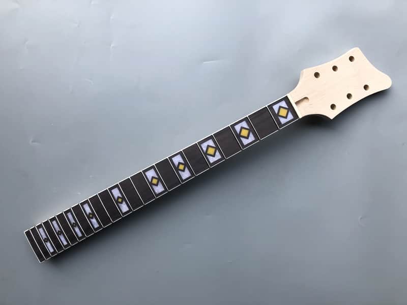 Maple guitar Neck 22Fret 25.5inch Rosewood Fretboard Paddle Head Nice Inlay image 1