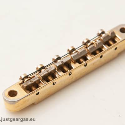 Original Gibson ABR 1 Bridge 1966-1970 Gold W/ original Thumbwheels image 11
