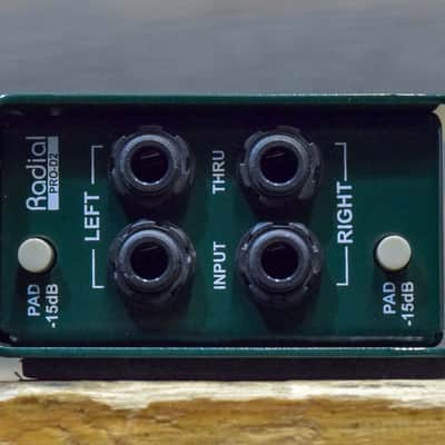Radial Engineering PROD2 Dual Channel (Stereo) Instrument Passive Direct Box image 2
