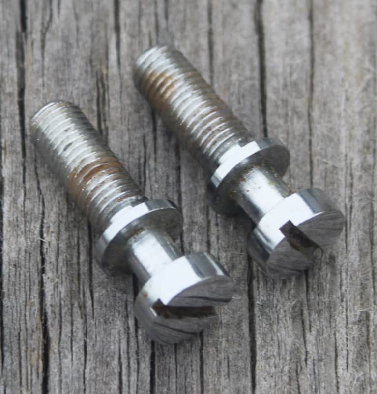 Vintage 1960's Gibson Tailpiece Studs Chrome Les Paul SG ES 1969 1971 1973 1970's image 1