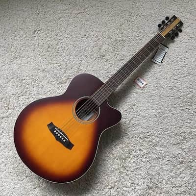 Custom Folk Acoustic Guitar, Solid Spruce Top, Maple Neck, Rosewood Fingerboard image 2