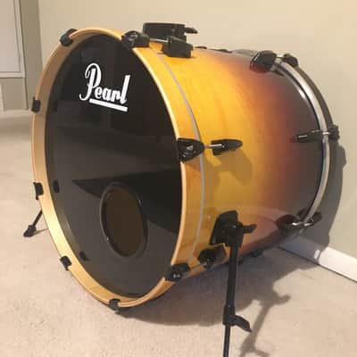 Pearl ELX 5-piece drum set in Amber fade w/ black hardware image 10