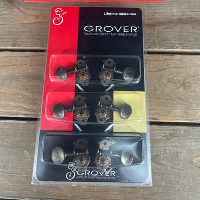 Grover Sta-Tite Vintage Guitar Tuners - Nickel 3+3 Machine Heads