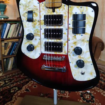 Formanta Style USSR Electric Guitar Built In Tone Bender Soviet Germanium Fuzz image 3