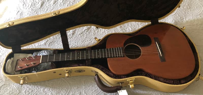 Martin O-17 guitar - 1934 - Pre War 0-17 All Mahogany - custom Cedar Creek tweed case - restored by image 1