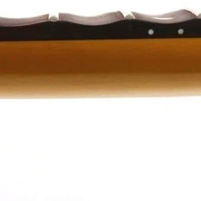 Guitar Neck scalloped Maple wood 22fret 25.5inch Rosewood Fretboard Dot Inlay Yellow paint Bolt on heel image 4
