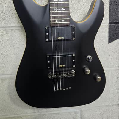 Schecter Demon-6 2014 - 2017 - Aged Black Satin with Hard Case image 3