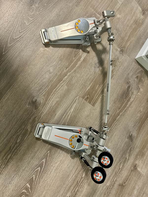 Pearl P3002D Eliminator Demon Direct-Drive Double Bass Drum Pedal 2010s - Silver / Grey image 1