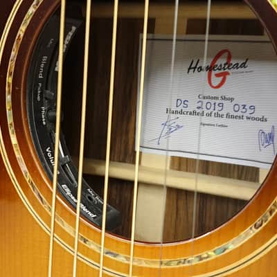 Homestead Guitars DS - Dreadnought Slope Shoulder - DS 2019 039 - Adirondack top AAA - Rosewood s/b image 12