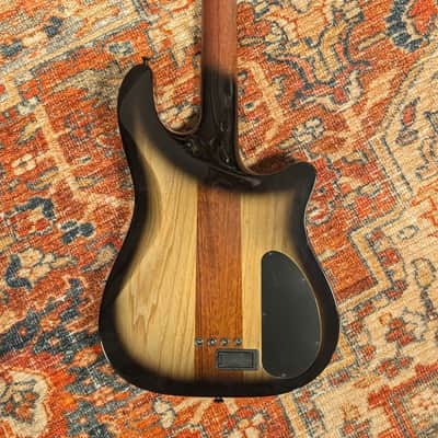 Carvin Semi-Acoustic Fretless Left Handed Bass, 2 Color Burst w/ohsc image 4