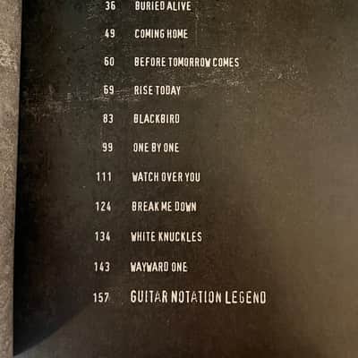 Alter Bridge - Blackbird - Guitar Tab / Tablature Book image 3