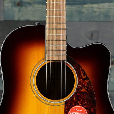 Fender CD-140SCE Dreadnought, Walnut Fingerboard, Sunburst w/case image 10
