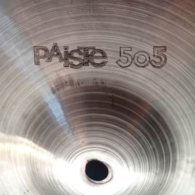 Vintage Paiste 505 13" Medium Hi-Hat Cymbals (1980, Black Label, Made in Germany) image 4