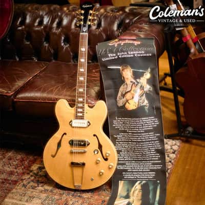 1999 EPIPHONE USA John Lennon Revolution Casino w/ Case image 8