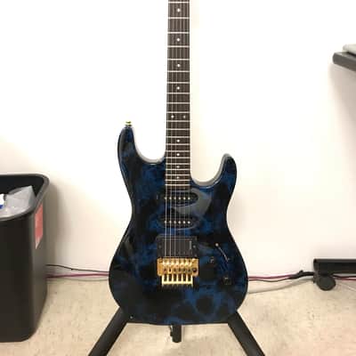 Shadow S110 1991 Blue Thunder Electric Guitar Floyd Rose RARE image 1