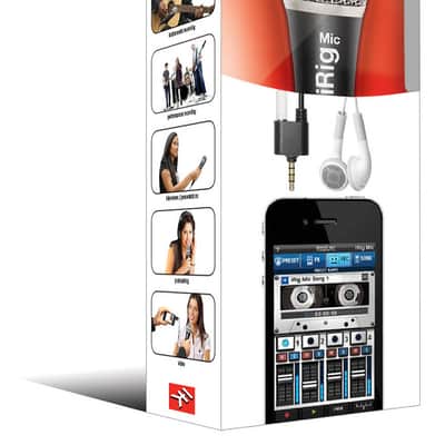 IK Multimedia iRig Mic handheld quality condenser microphone for iPhone, iPod touch and iPad image 1